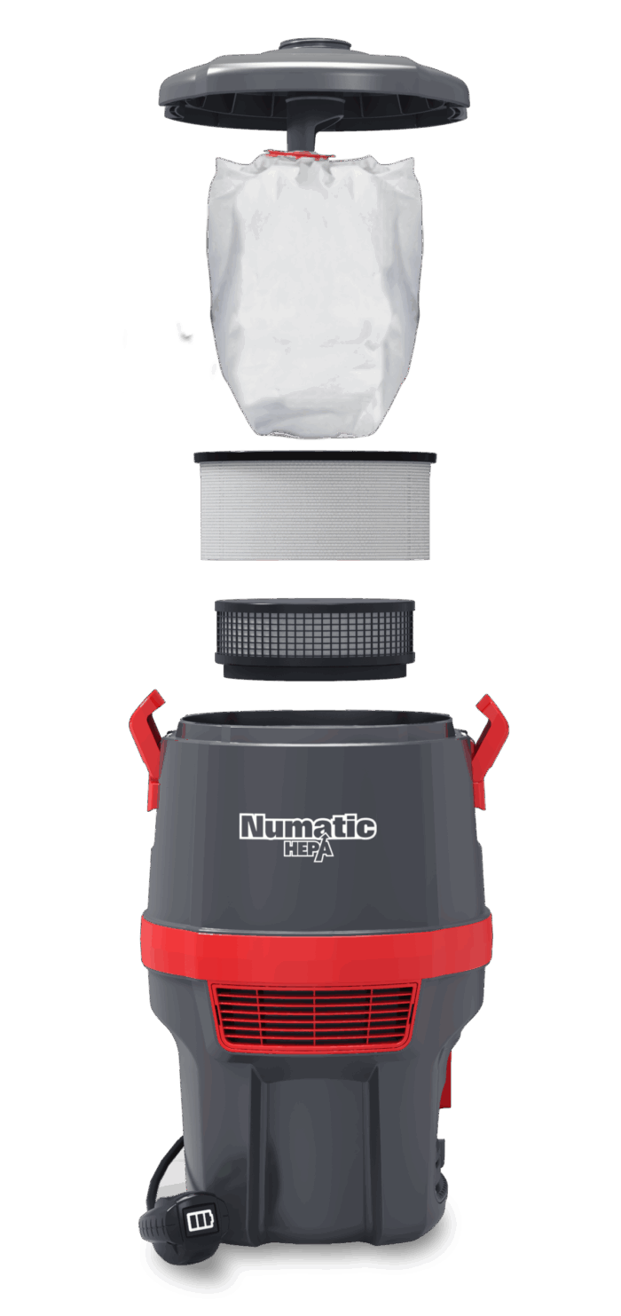 Numatic Back Pack Battery Vacuum - Image 3
