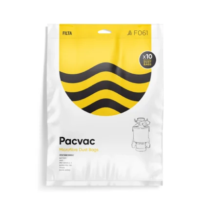 Microfibre Vacuum Bags -Pac Vac Back packs