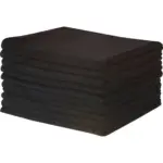 Micro Fibre Cloths Black Pk 10